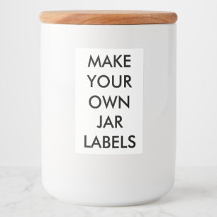 Custom Personalized 2" x 3" Food Jar Labels (10)