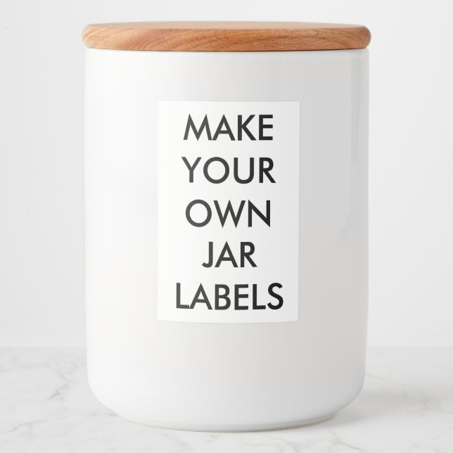 Custom Personalized 2" x 3" Food Jar Labels (10) (Front)