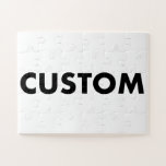 Custom Personalized 30 Piece 11" x 14" Landscape Jigsaw Puzzle<br><div class="desc">Make, design, create your own custom Jigsaw Puzzle (30 Piece) 11" x 14", landscape orientated. Kids jigsaw puzzle with larger pieces. Gift box included with custom jigsaw design printed on top. Personalized jigsaw puzzle for birthday, Christmas gifts, and for friends and family who would love a personalised jigsaw puzzle of...</div>