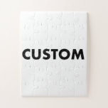 Custom Personalized 30 Piece 14" x 11" Portrait Jigsaw Puzzle<br><div class="desc">Make, design, create your own custom Jigsaw Puzzle (30 Piece) 14" x 11", portrait orientated. Kids jigsaw puzzle with larger pieces. Gift box included with custom jigsaw design printed on top. Personalized jigsaw puzzle for birthday, Christmas gifts, and for friends and family who would love a personalised jigsaw puzzle of...</div>