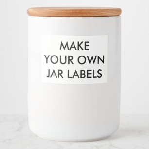 Custom Personalized 3" x 2" Food Jar Labels (10)