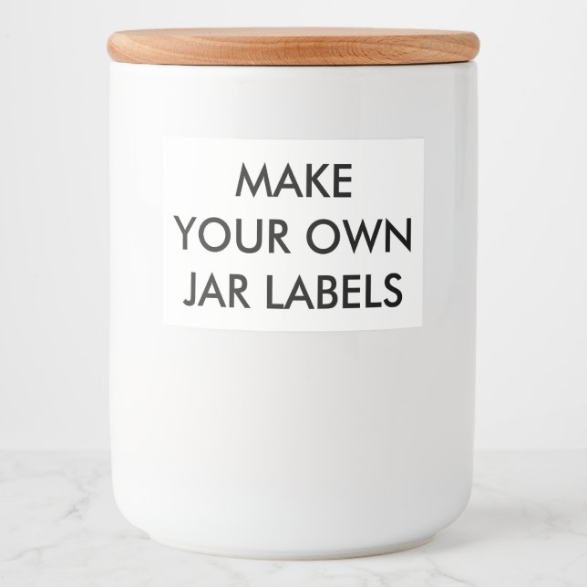 Custom Personalized 3" x 2" Food Jar Labels (10) (Front)