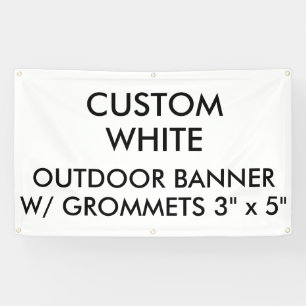 Custom Personalized 3' x 5" Outdoor Banner