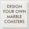 Custom Personalized 4" Marble Stone Coaster