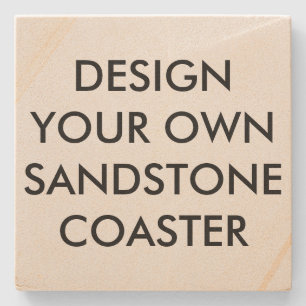 Custom Personalized 4" Sandstone Stone Coaster