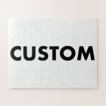 Custom Personalized 56 Piece 16" x 20" Landscape Jigsaw Puzzle<br><div class="desc">Make, design, create your own custom Jigsaw Puzzle (56 Piece) 16" x 20", landscape orientated. Kids jigsaw puzzle with larger pieces. Gift box included with custom jigsaw design printed on top. Personalized jigsaw puzzle for birthday, Christmas gifts, and for friends and family who would love a personalised jigsaw puzzle of...</div>
