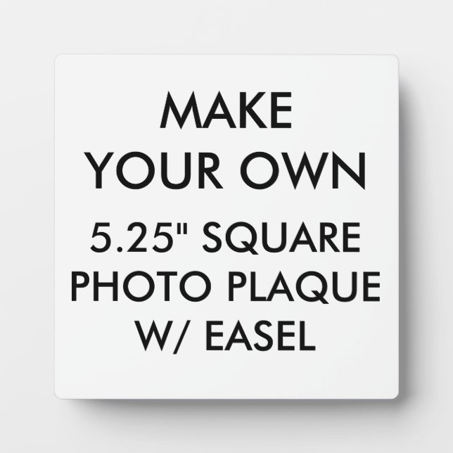 Custom Personalized 5.25" Square Photo Plaque (Front)
