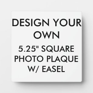 Custom Personalized 5.25" Square Photo Plaque