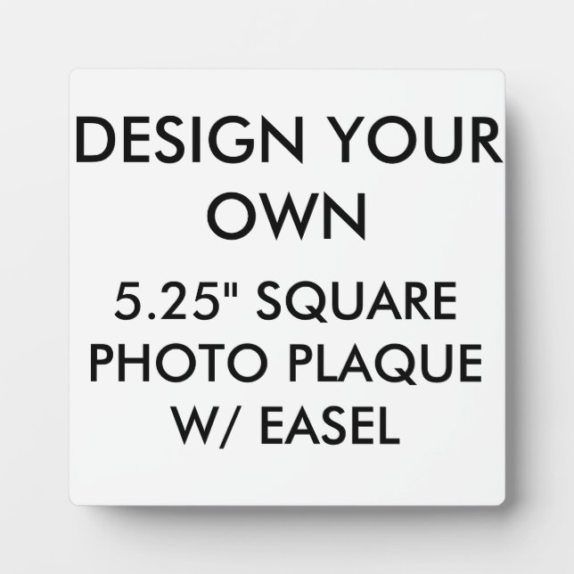 Custom Personalized 5.25" Square Photo Plaque (Front)