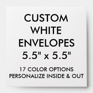 Custom Personalized 5.5" Square Envelope