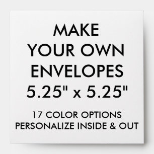 Custom Personalized 5.5" Square Envelope