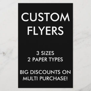Custom Personalized 5.5x8.5" Flyers Blank Template