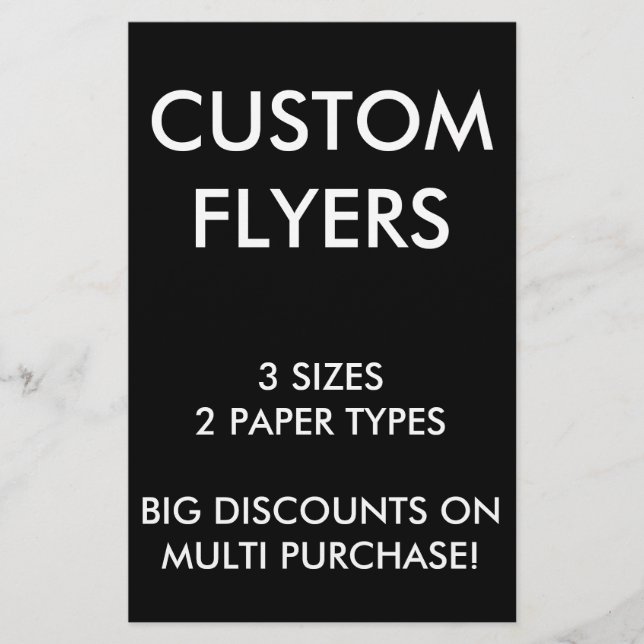 Custom Personalized 5.5x8.5" Flyers Blank Template (Front)