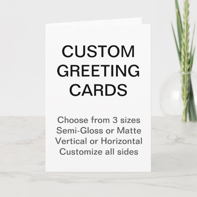 Custom Personalized 5" x 7" Photo Greeting Card (Front)