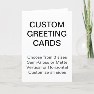 Custom Personalized 5" x 7" Photo Greeting Card