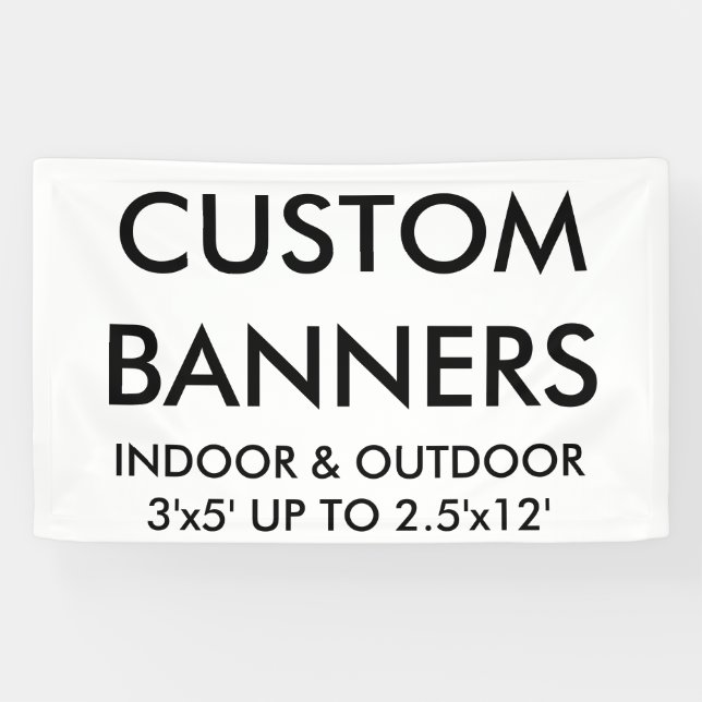 Custom Personalized 5'x3' Banner Blank Template (Horizontal)