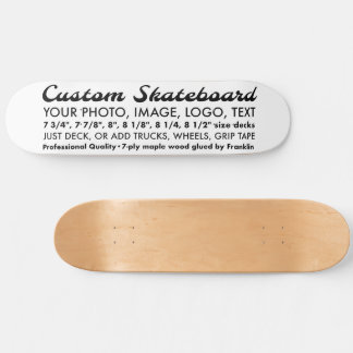 Custom Personalized 8.5" Skateboard Deck