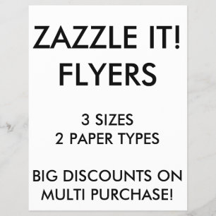 Custom Personalized 8.5"x11" Flyers Blank Template