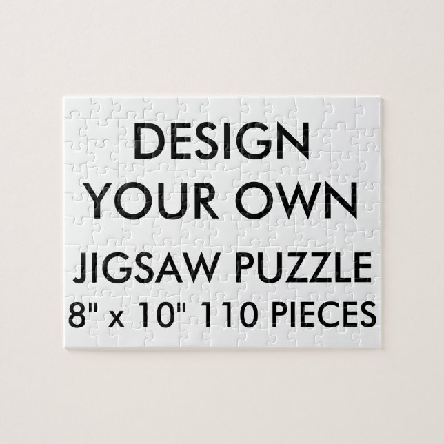 Custom Personalized 8"x10" Jigsaw Puzzle 110 Pc. (Horizontal)