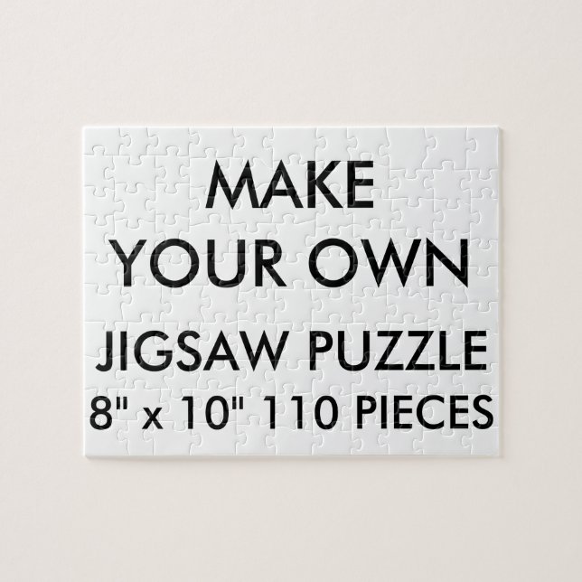 Custom Personalized 8"x10" Jigsaw Puzzle 110 Pc. (Horizontal)
