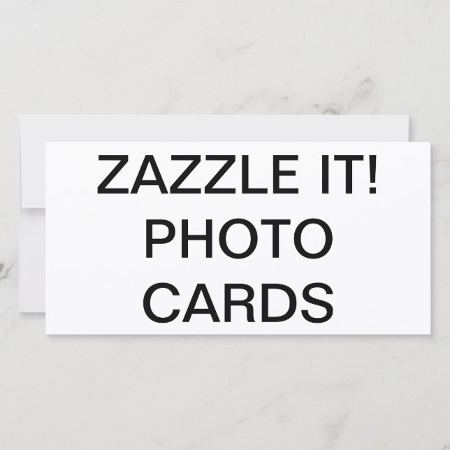 Custom Personalized 8" x 4" Photo Card Blank (Front)