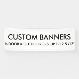 Custom Personalized 8'x2.5' Banner Blank Template