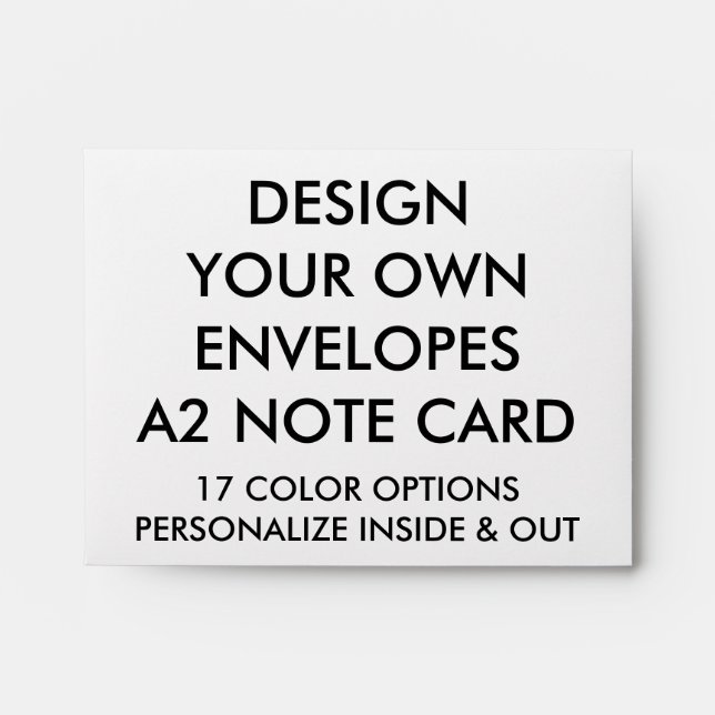 Custom Personalized A2 Note Card Envelope (Front)
