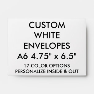 Custom Personalized A6 4.75" x 6.5" Envelope