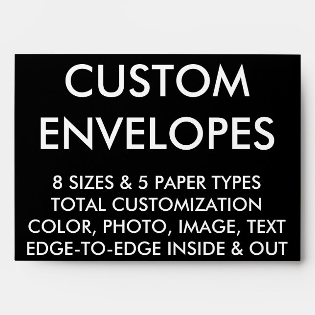 Custom Personalized A7 Envelope Blank (7"x5" Card) (Front)
