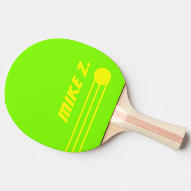 Custom Personalized Acid Colours Modern  Ping Pong Paddle (Side)