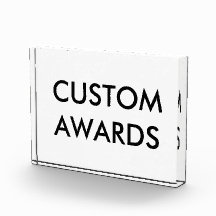 Custom Personalized Acrylic Award Blank Template