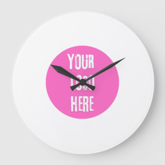 Custom Personalized Add Your Logo Here Large Clock