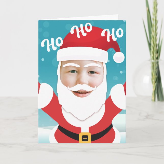 Custom Personalized Add your Own Photo Christmas Card (Front)