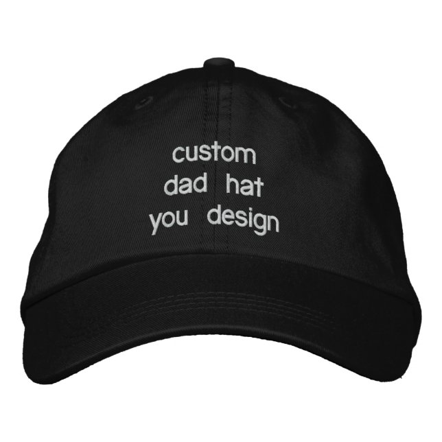 Custom Personalized Adjustable Dad Baseball Hat (Front)