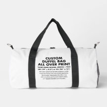 Custom personalized All Over Print Duffel Bag 30L