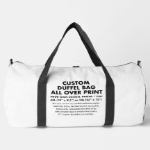 Custom personalized All Over Print Duffel Bag 55L