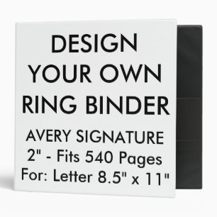 Custom Personalized Avery 2" Ring Binder - Letter