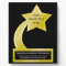 Custom Personalized Award Plaque, Gold Star