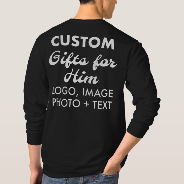 Custom personalized Back Print - Men's Long Sleeve T-Shirt (Back)
