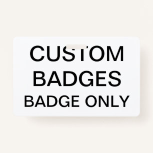Custom Personalized BADGE Blank Template