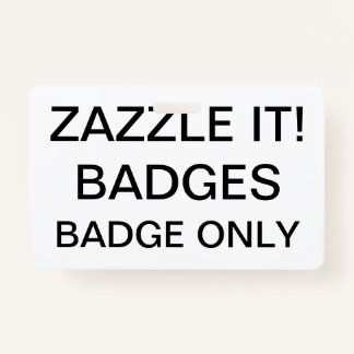 Custom Personalized BADGE Blank Template