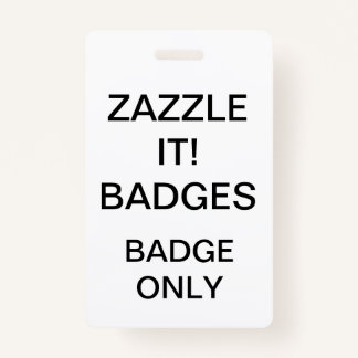 Custom Personalized BADGE Blank Template