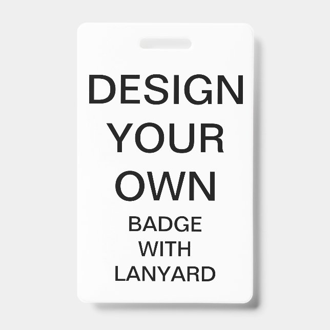 Custom Personalized BADGE WITH LANYARD (Front)