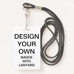 Custom Personalized BADGE WITH LANYARD