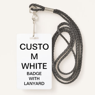 Custom Personalized BADGE WITH LANYARD