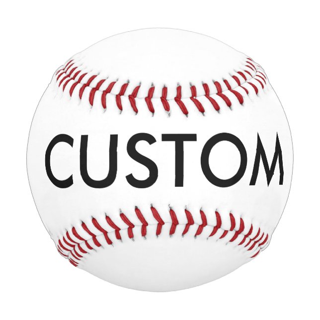 Custom Personalized Baseball Blank Template (Front)
