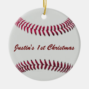 Custom Personalized Baseball Ornament