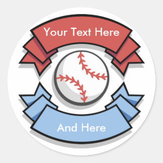 Custom Personalized Baseball Stickers