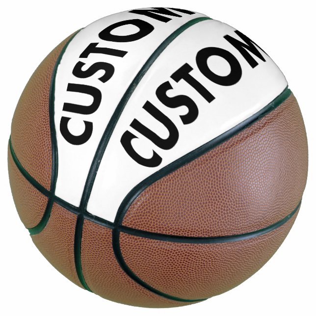 Custom Personalized Basketball Regulation Size (Angled)