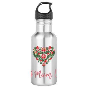 Custom Personalized Best Mum Ever Script 532 Ml Water Bottle